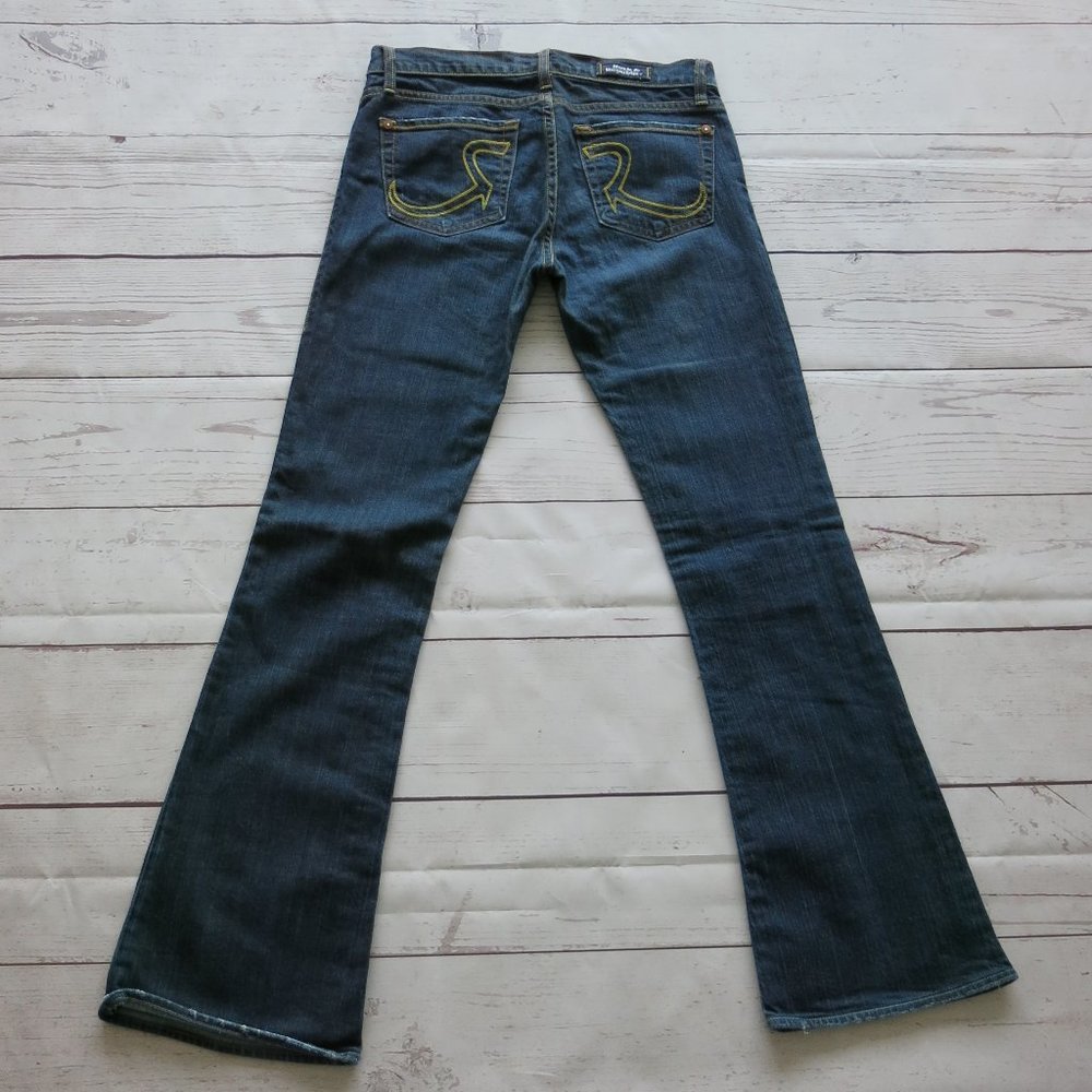 Rock & Republic Roth Cotton Blend Boot Cut Denim Jeans - Size 28 Y2K VTG Retro